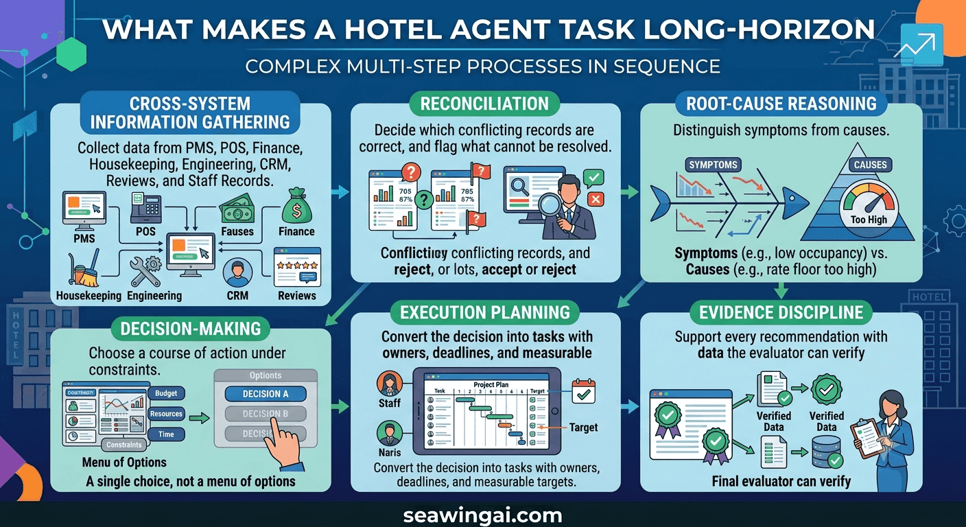 Hotel AI Agent Evaluation: 7 GM-Level Tasks