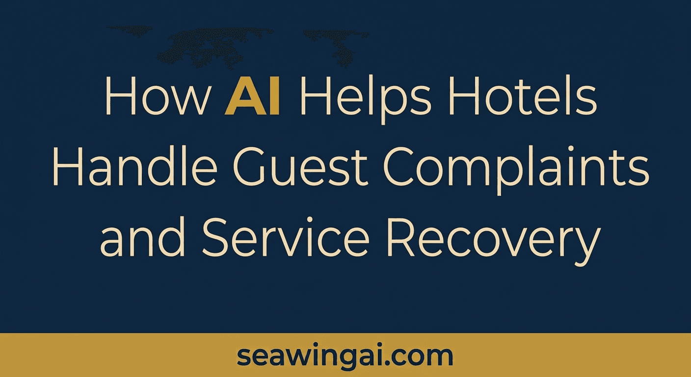 How AI Helps Hotels Handle Guest Complaints and Service Recovery